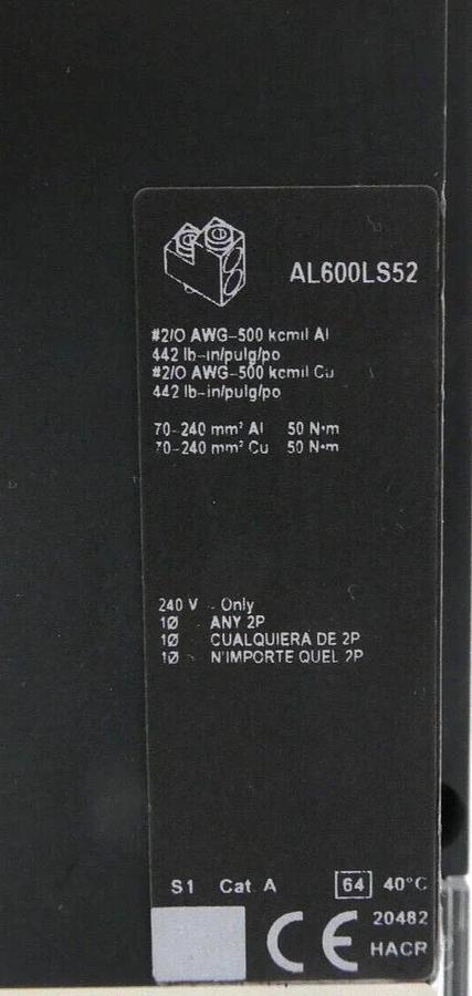 Used Schneider Electric LRF36400U31X 3-Pole Circuit Breaker PowerPact LR400 Working