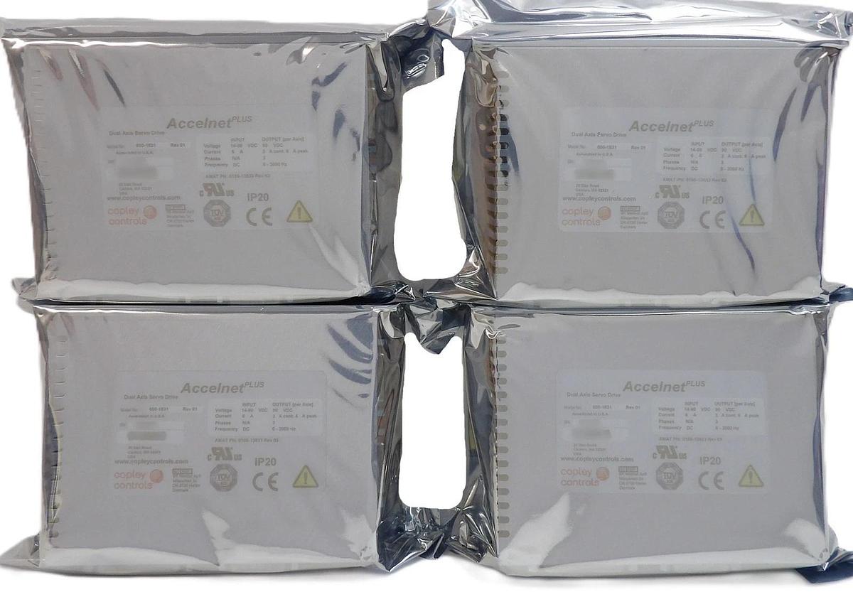 Used Copley Controls 800-1831 Dual Axis Servo Drive Accelnet Plus Lot of 4 New