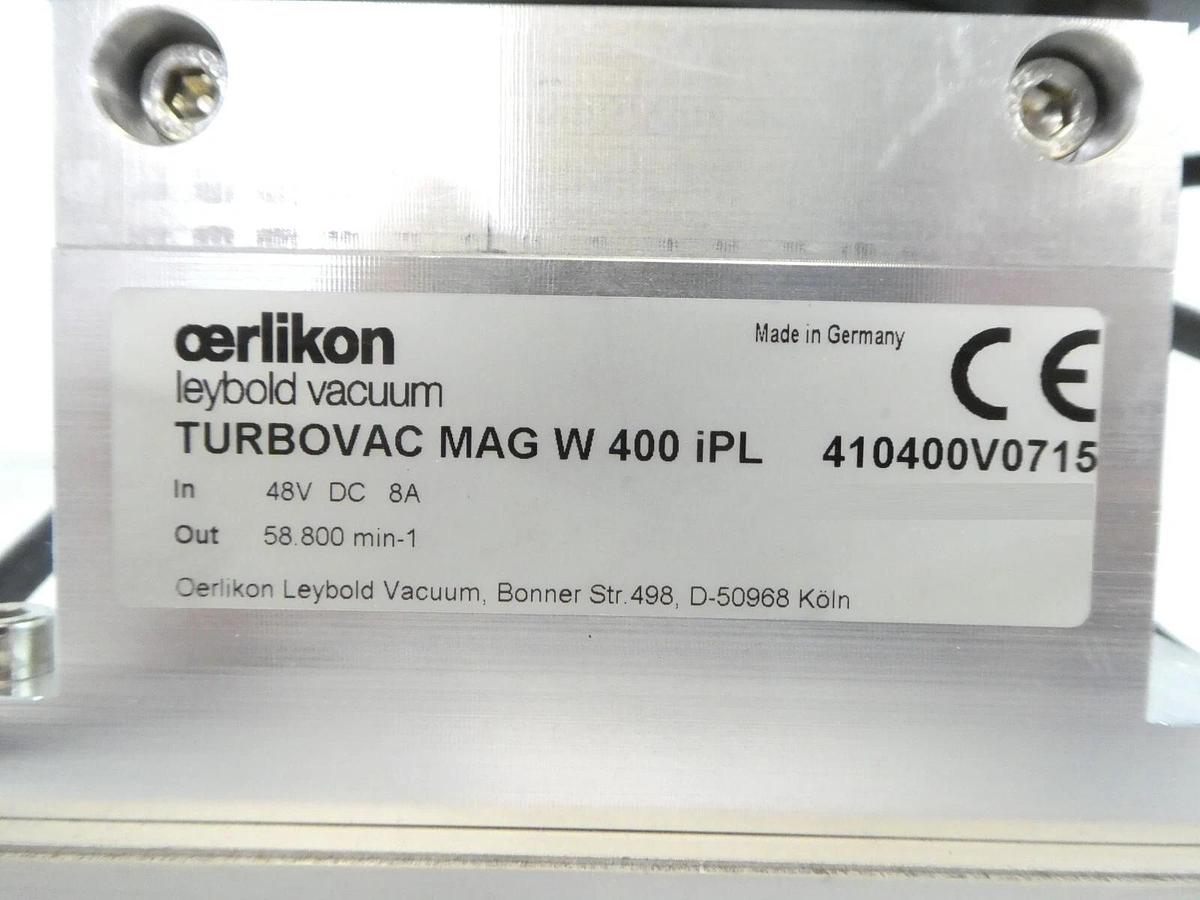 Used TURBOVAC MAG W 400 iPL Leybold 410400V0715 Turbo Pump MAG.DRIVE Error As-Is