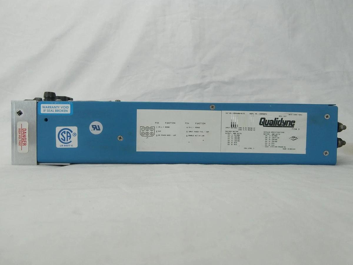Used Qualidyne 234AA0A-0172 Power Supply 23092EFG Tegal VME-PS400-01 Used Working