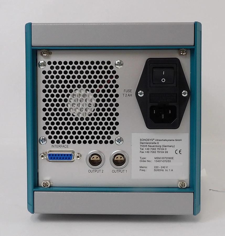 Used SONOSYS MSM 00702090E Ultrasonic Switching Systems Megasonic Atomzer New
