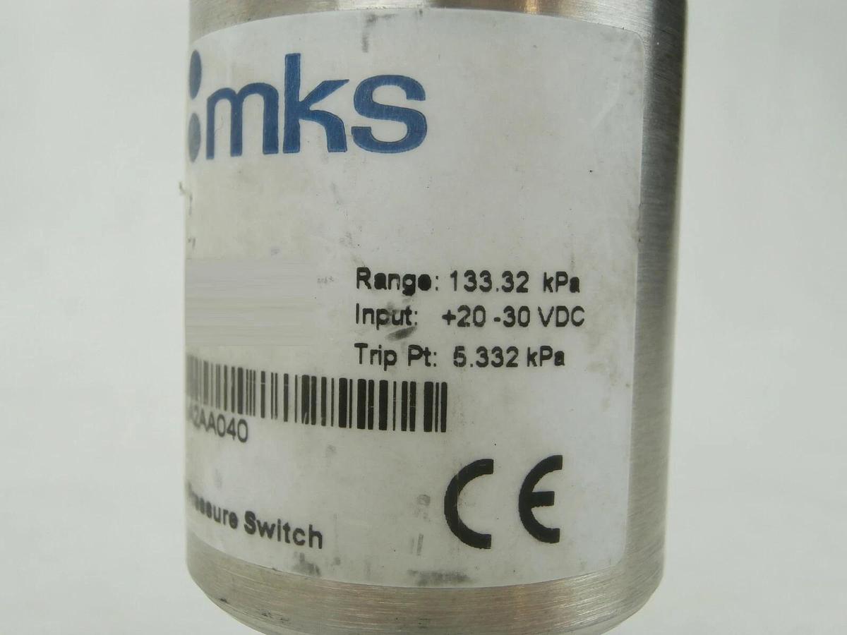 Used MKS Instruments 41A13DGA2AA040 Baratron Pressure Switch Type 41A Working Surplus