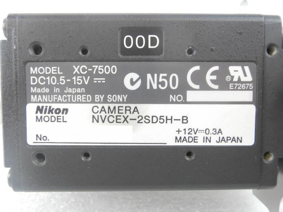 Used Sony XC-7500 VGA Camera Module 00D Nikon NVCEX-2SD5H-B with Filter NSR Working