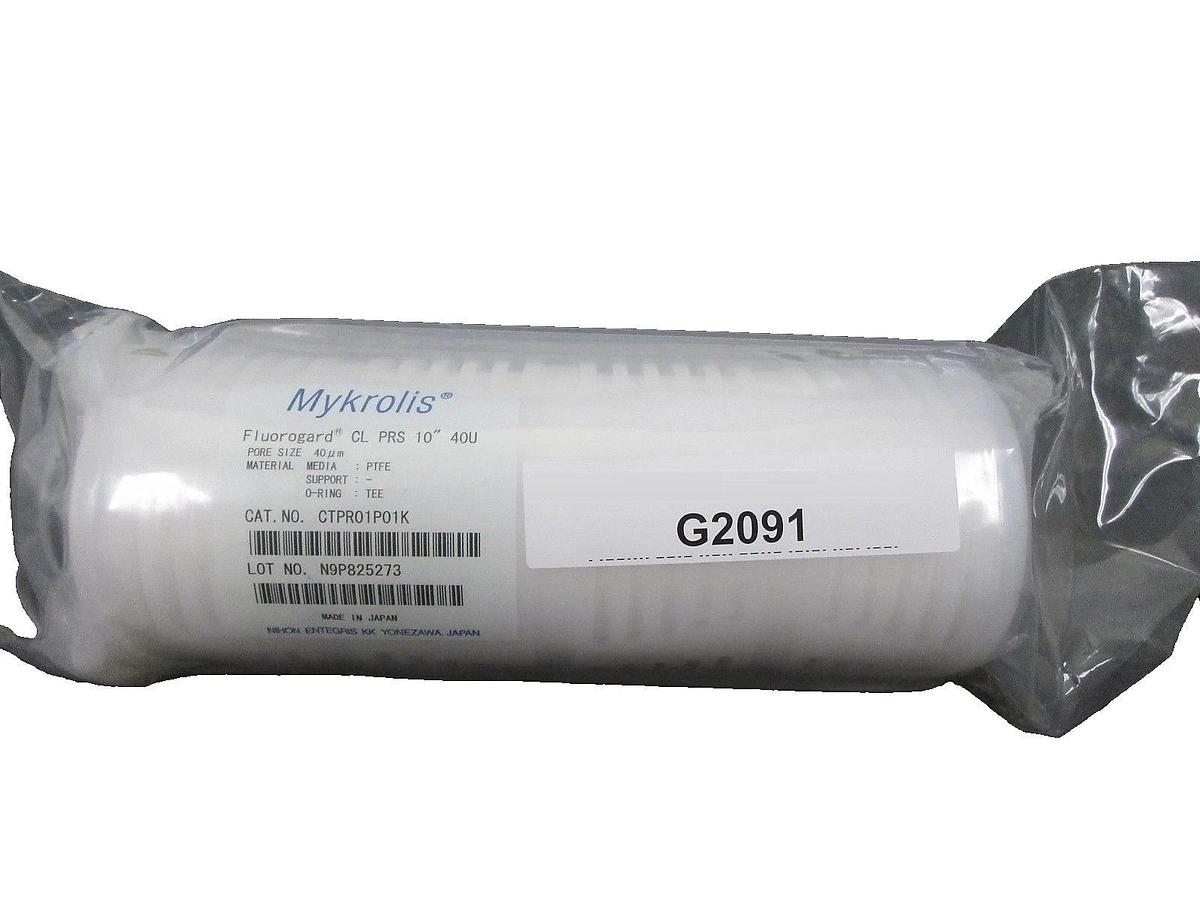Mykrolis CTPR01P01K Fluorogard CL PRS 10" 40µm Filter New Surplus