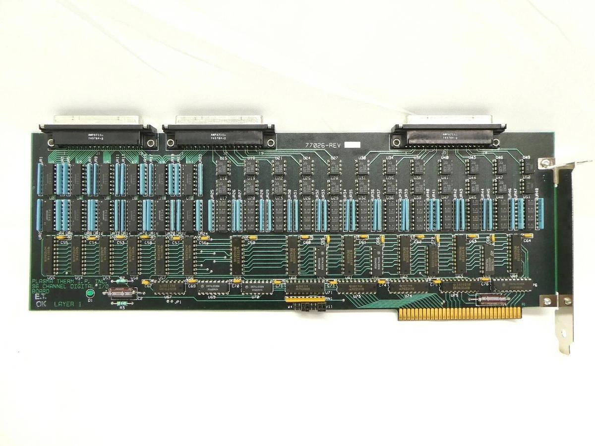 Used Plasma-Therm 77026 96 Channel Digital I/O Board PCB Card Clusterlock 7000 Spare