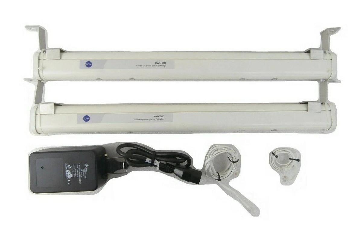 Used ION Systems 5685 22" AeroBar Ionizer Bar Set of 2 FEI Company CLM-3D Working