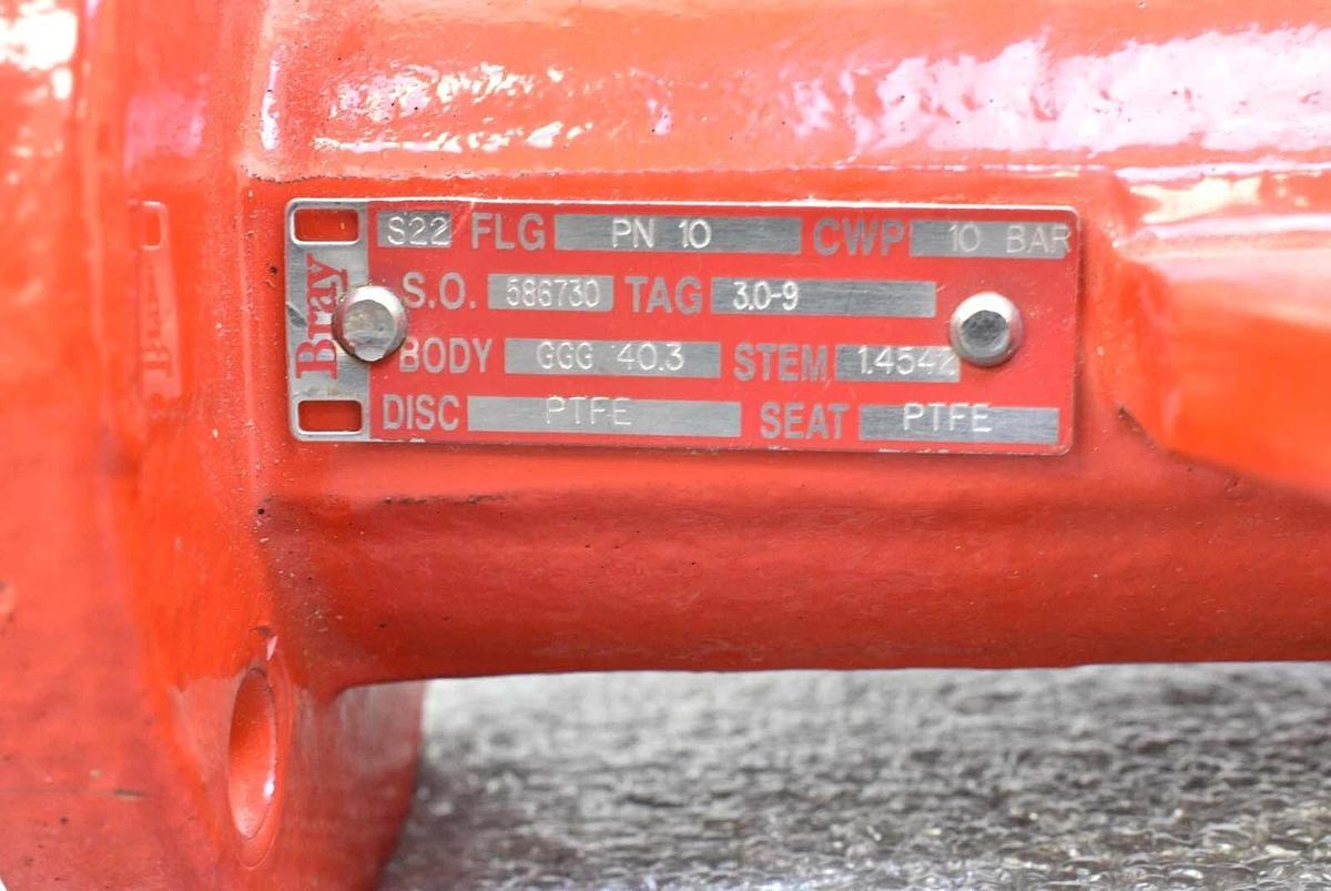 Used Bray S22 Butterfly Valve Spare Surplus