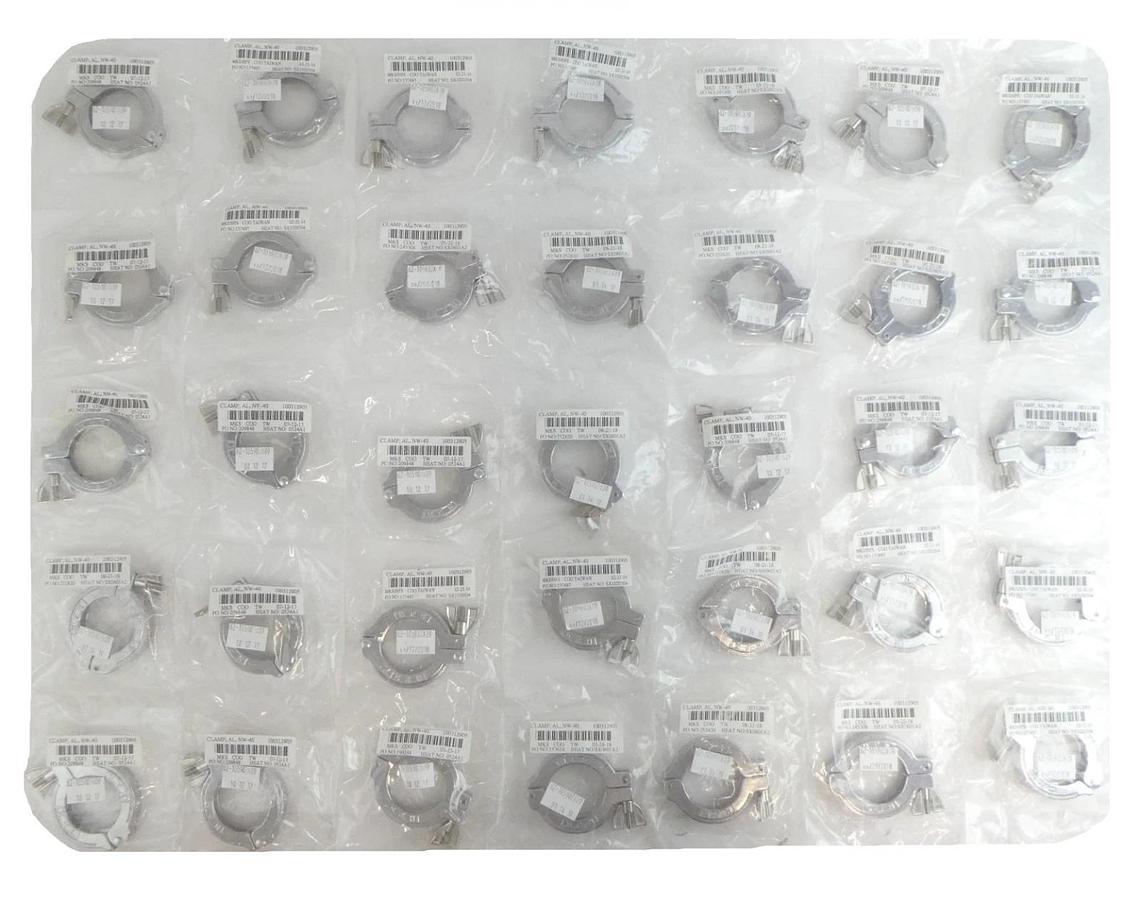 MKS Instruments 100312905 Vacuum Flange Clamp NW40 Reseller Lot of 35 New