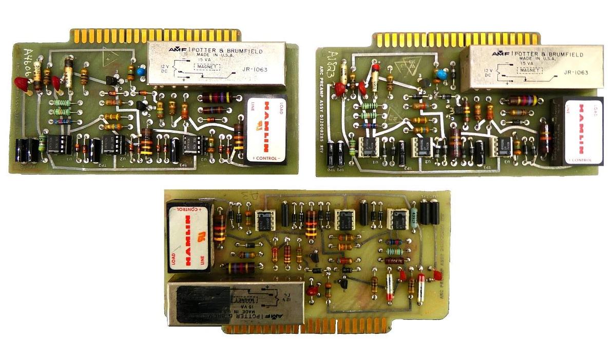 Used Varian D12008285 ARC Preamp PCB Card Assembly Reseller Lot of 3 Working