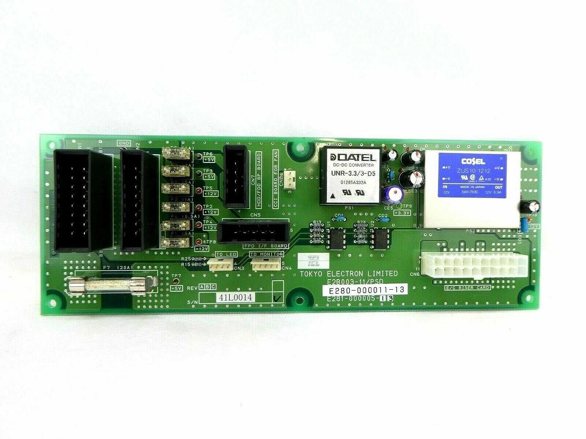 Used TEL Tokyo Electron E280-000011-13 DC Converter PCB E2B003-11/PSD T-3044SS Spare