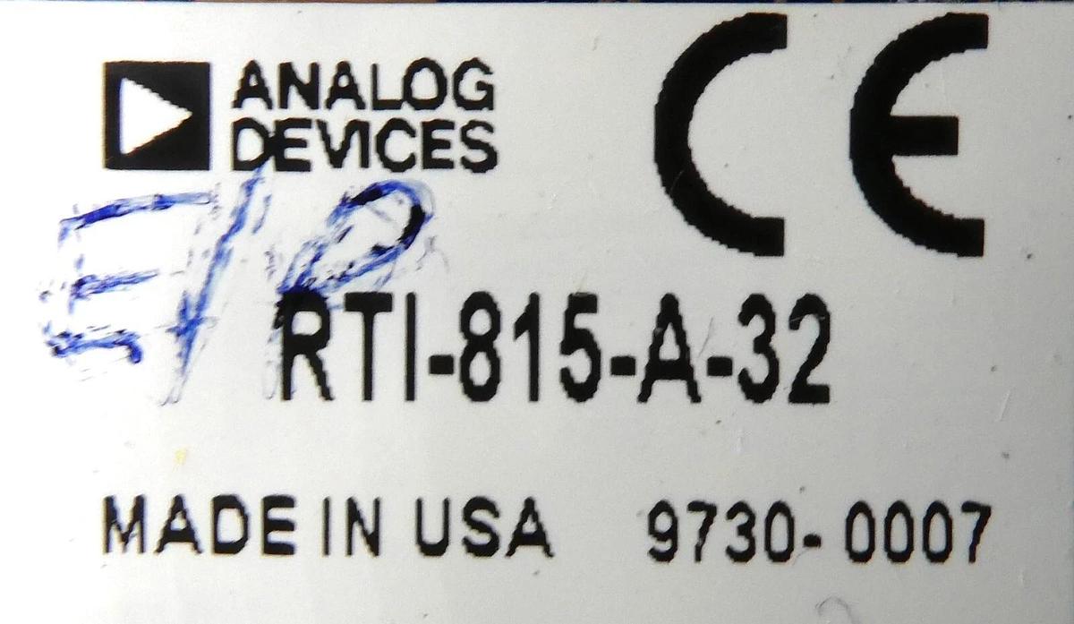 Used Analog Devices 71-1211706-A Analog Input PCB Board RTI-815-A-32 Working Surplus