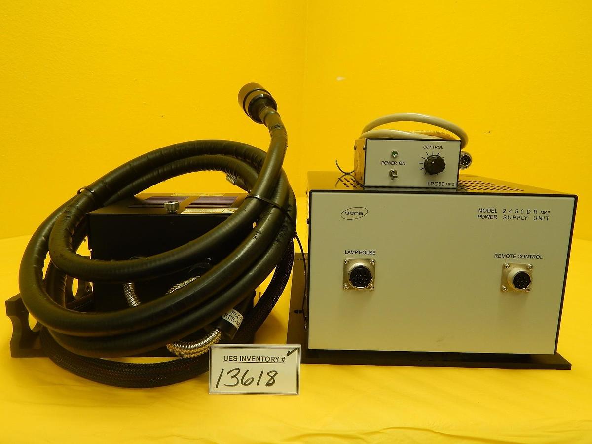Used Sena Fiber Optic Light System 2450DR MKII 50HTFI LPC50 Zygo ARMI Used Working