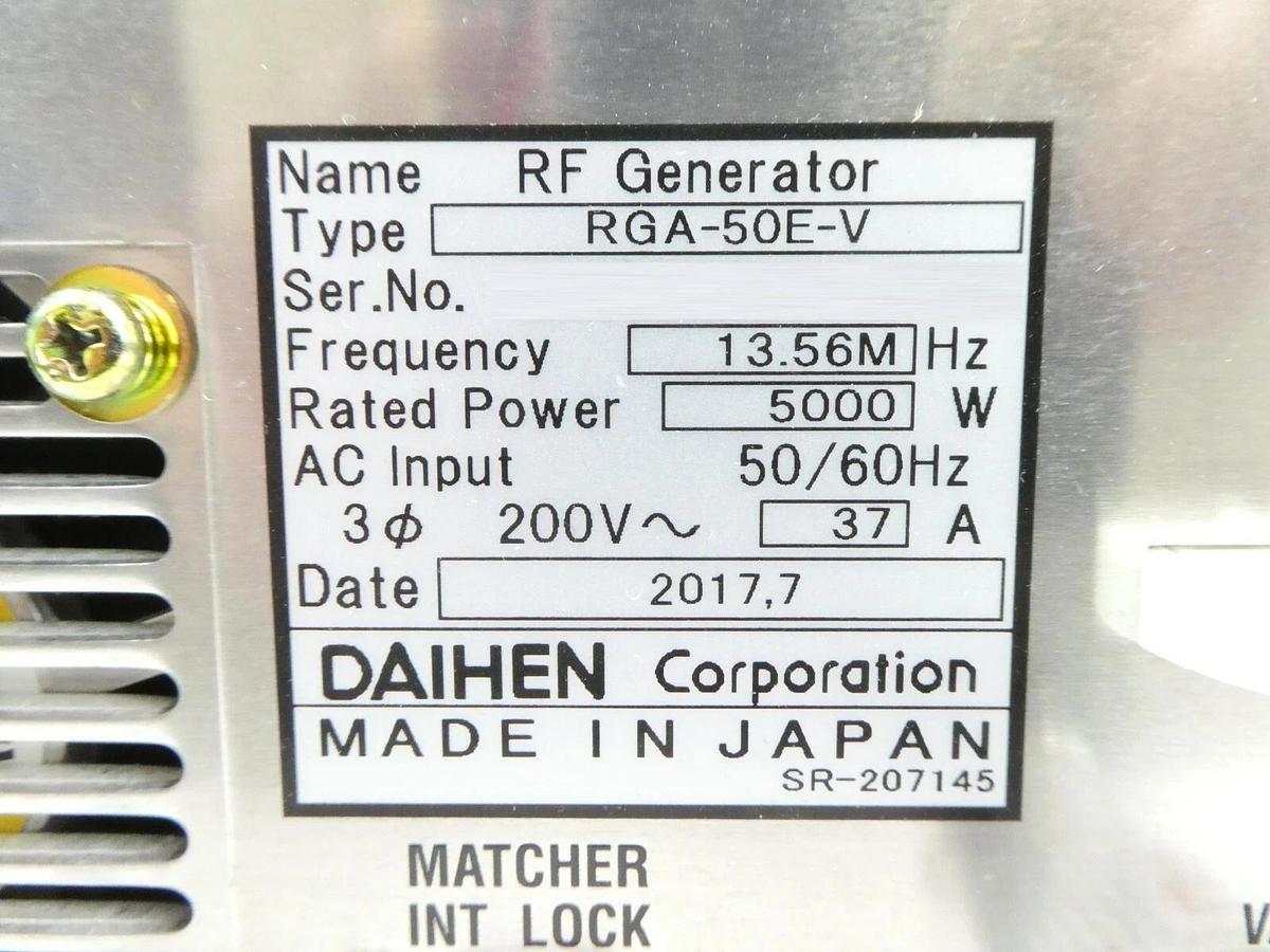 Used Daihen RGA-50E-V RF Generator TEL Tokyo Electron 3D39-000003-V1 Working