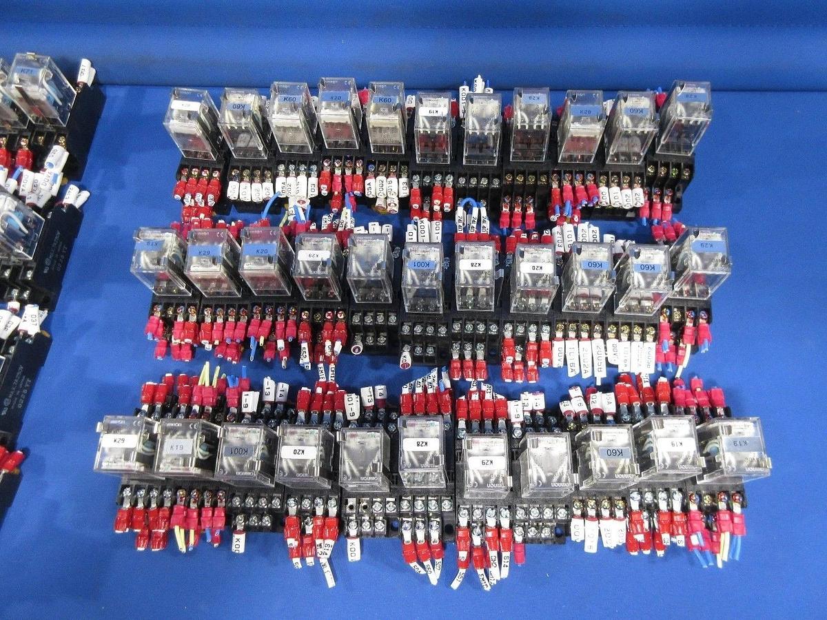 Used Omron MY2N-D2 Relay Lot of 147 LY2N-D2 MY4N-D2 G2R-2-SND Used Working