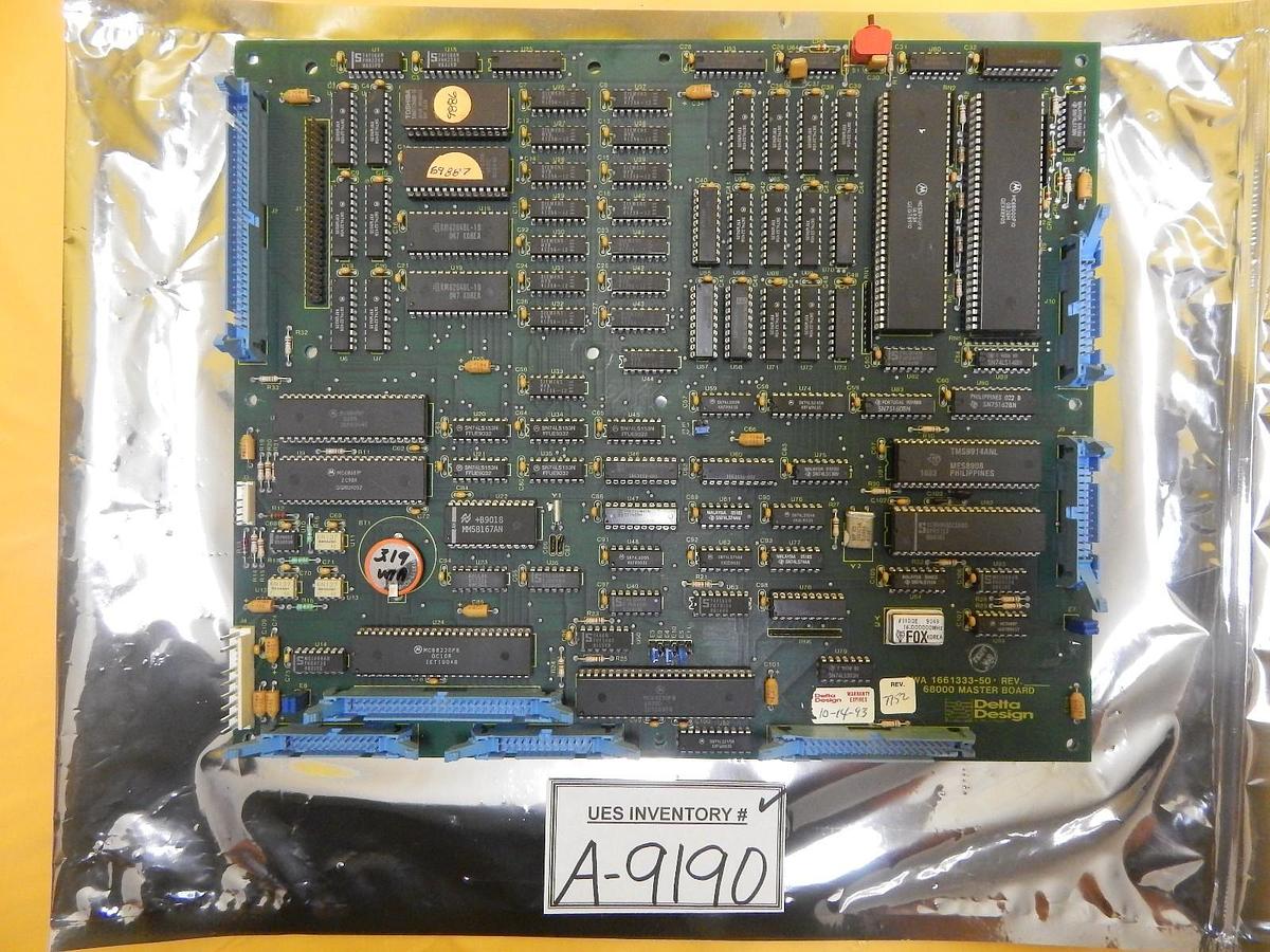 Used Delta Design 1661333-502 68000 Master Board PCB 1661332-401 Used Working