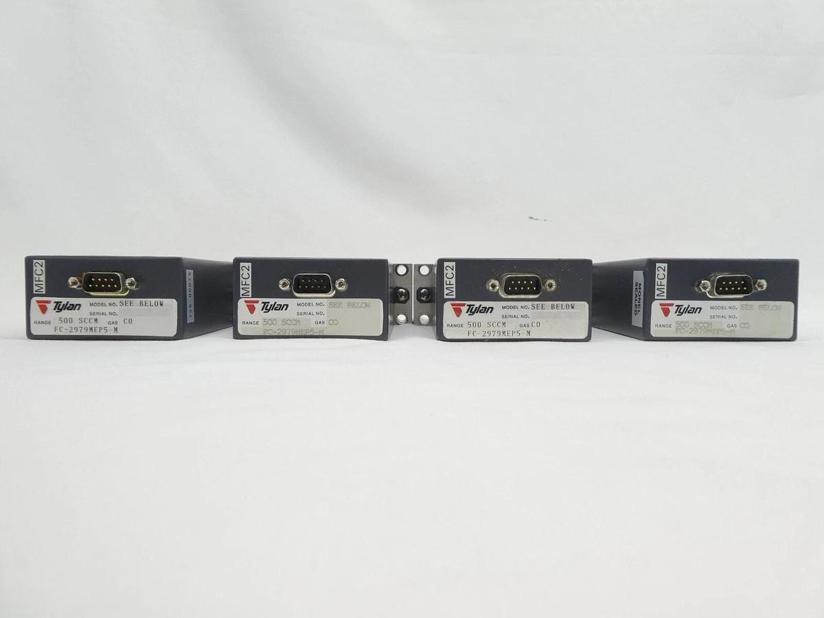 Used Tylan Millipore FC-2979MEP5-M Mass Flow Controller MFC 500 SCCM CO Lot of 12