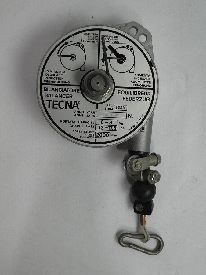 Used TECNA 9323 Spring Tool Balancer 2.2 Kg Reseller Lot of 8 Used Working