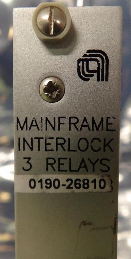 Used AMAT Applied Materials 0190-26810 MainFrame Interlock 3 Relay PCB Working Spare