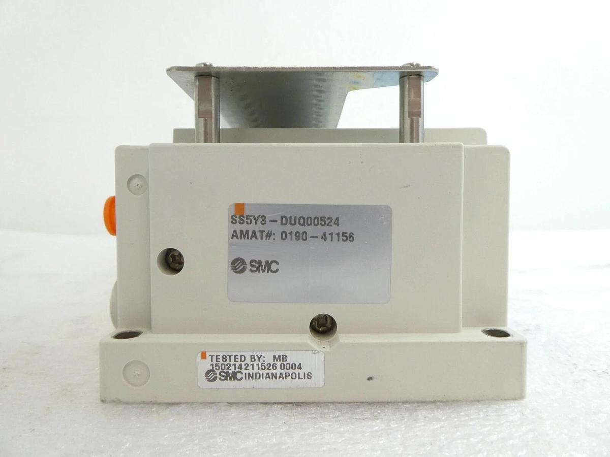 Used SMC SS5Y3-DUQ00524 16-Port Ethercat Pneumatic Manifold AMAT Lot of 3 Working