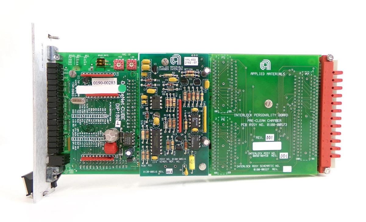 Used AMAT Applied Materials 0190-00285 Preclean Chamber Interlock PCB Card Working