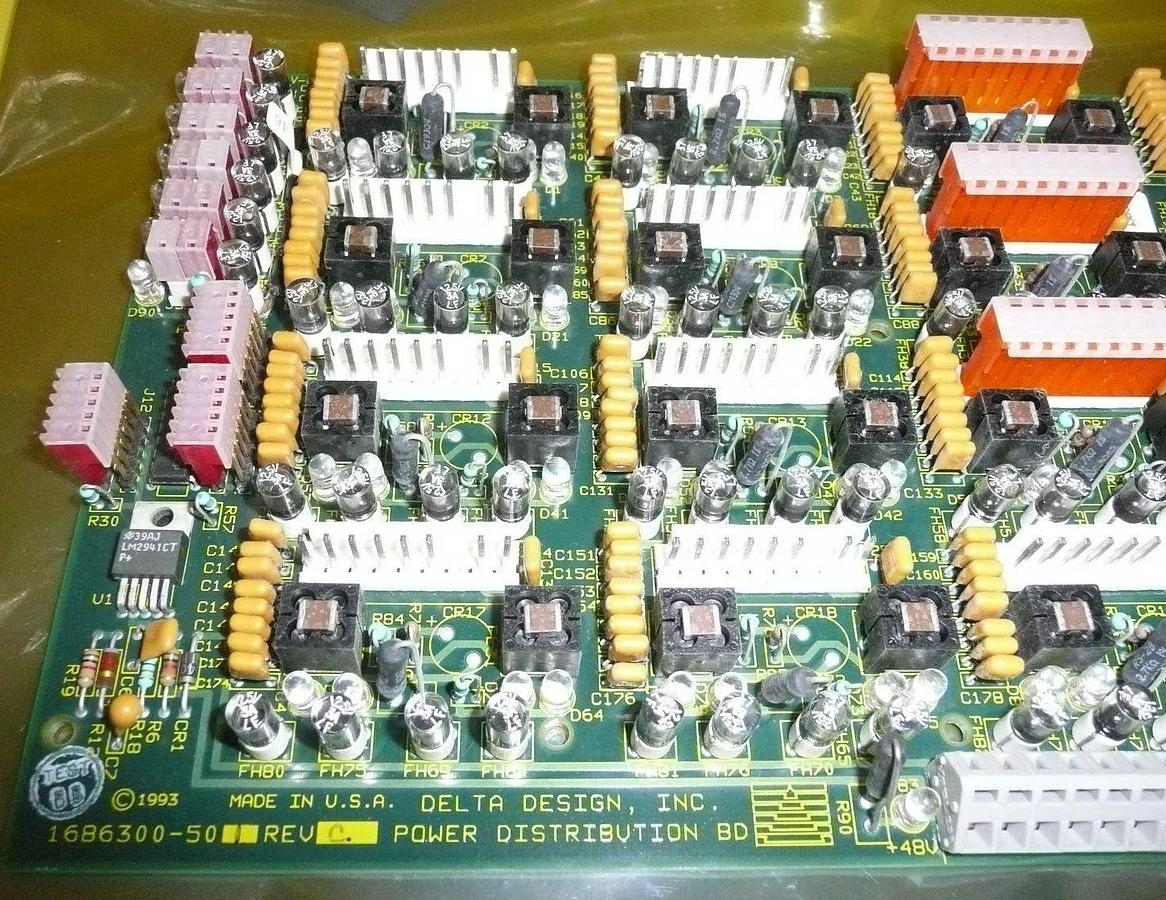 Used Delta Design 1686300-501 Power Distribution Board PCB Working Surplus