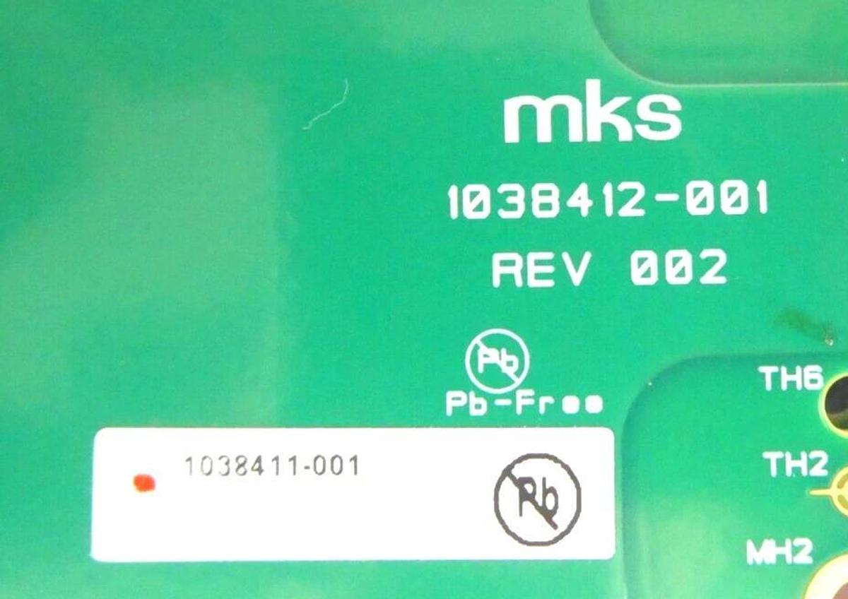 Used MKS Instruments 1038412-001 PCB Assembly 1038411-001 Optima RPG Working Surplus