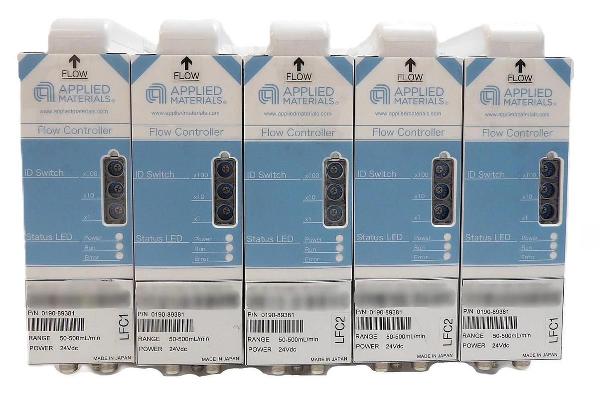 Used AMAT Applied Materials 0190-89381 Flow Controller 50-500mL/min Lot of 5 Working