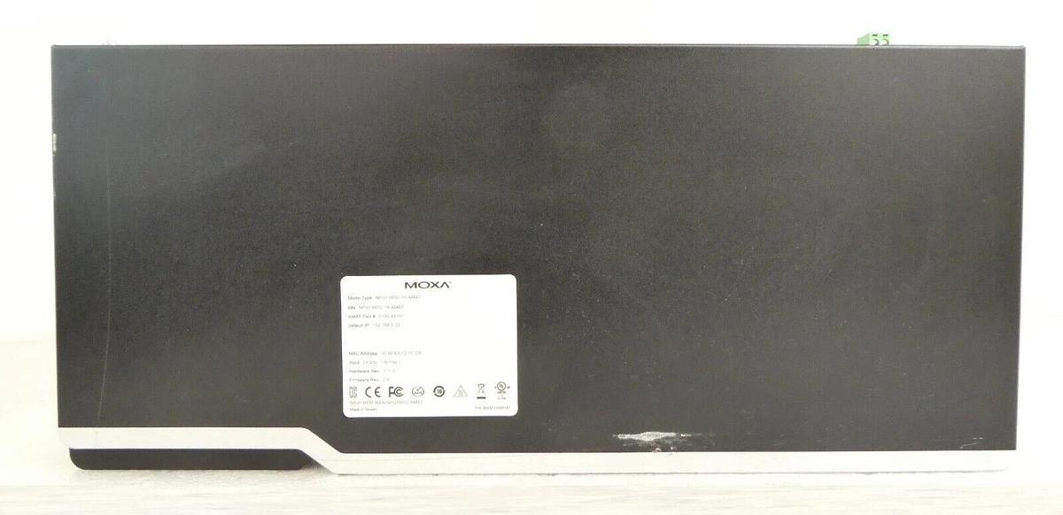 Used Moxa NPort 6650-16 16-Port Terminal Server AMAT 0190-44197 Working Surplus