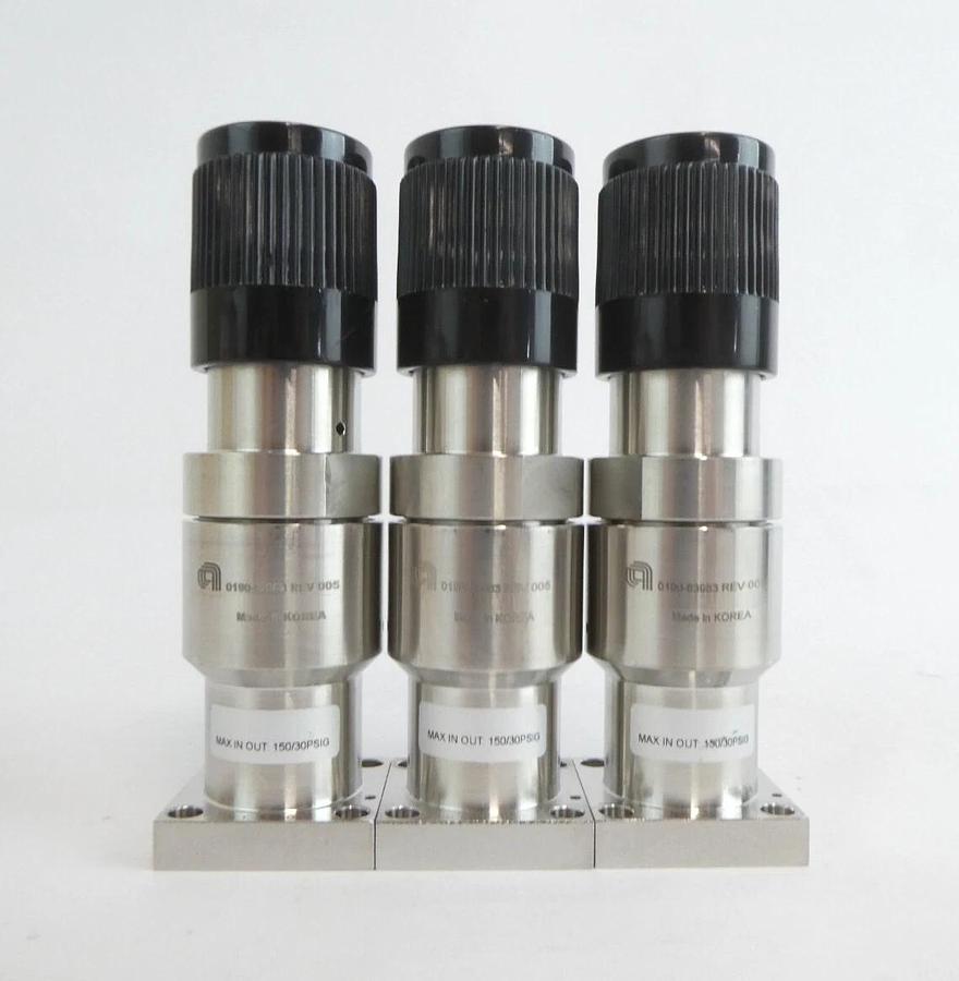 Used AMAT Applied Materials 0190-63983 Diaphragm Valve Lot of 7 Working