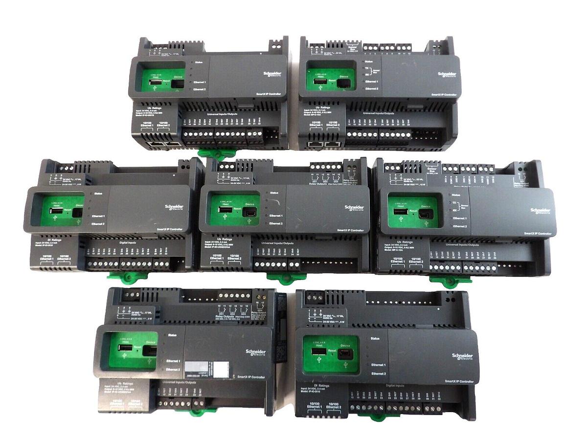 Used Schneider SXWIPIOAA10001 Smart IP Controller IP-IO-DI10 Lot of 7 Working