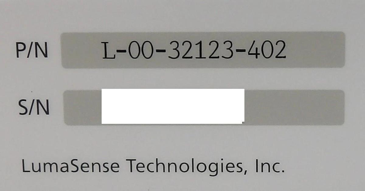 Used LumaSense Technologies L-00-32123-402 Fluoroptic Thermometer Working Surplus