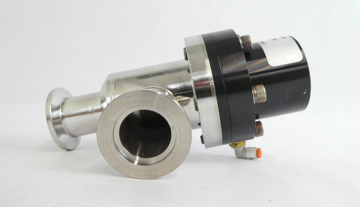 Used MKS Instruments UHV-25-AKK-ENVN Pneumatic Angle Vacuum Valve Lot of 4 Working