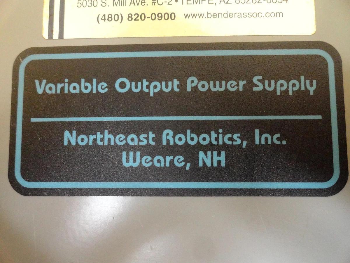 Used Northeast Robotics 501200 Variable Output Power Supply RSVI Used Working