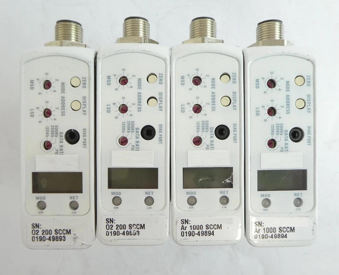 Used Brooks Instrument GF125CXXC Mass Flow Controller MFC Lot of 12 Working Surplus