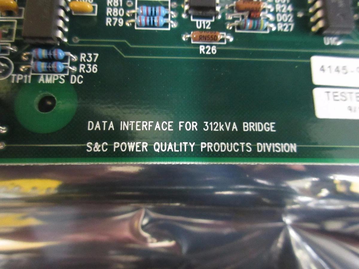 Used S&C Electric 4145-9 Data Interface for 312kVA Bridge PCB 005-145-6 Working