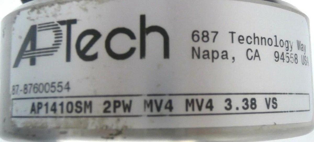 Used APTech AP1410SM 2PW MV4 MV4 3.38 VS Manual Regulator Valve Used Working