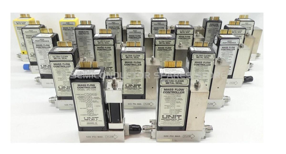 Used UNIT Instruments Mass Flow Controller MFC UFC-1100 UFC-1500A UFC-1160 Lot of 20