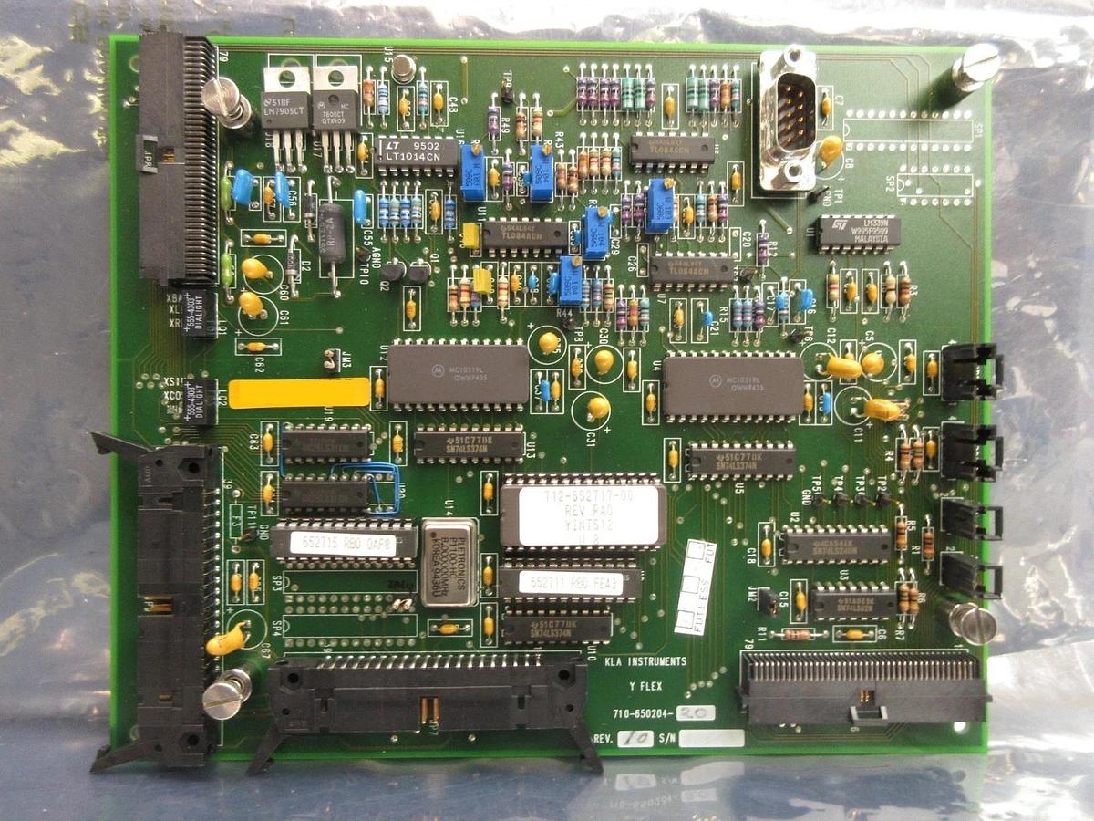 Used KLA Instruments 710-650204-20 Y Flex Board PCB 2132 200mm Wafer Used Working