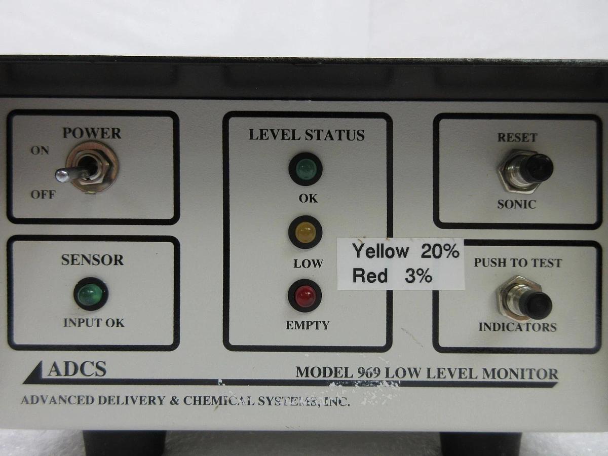 Used ADCS Advanced Delivery & Chemical System 969 Low Level Monitor Lot of 10 Spare