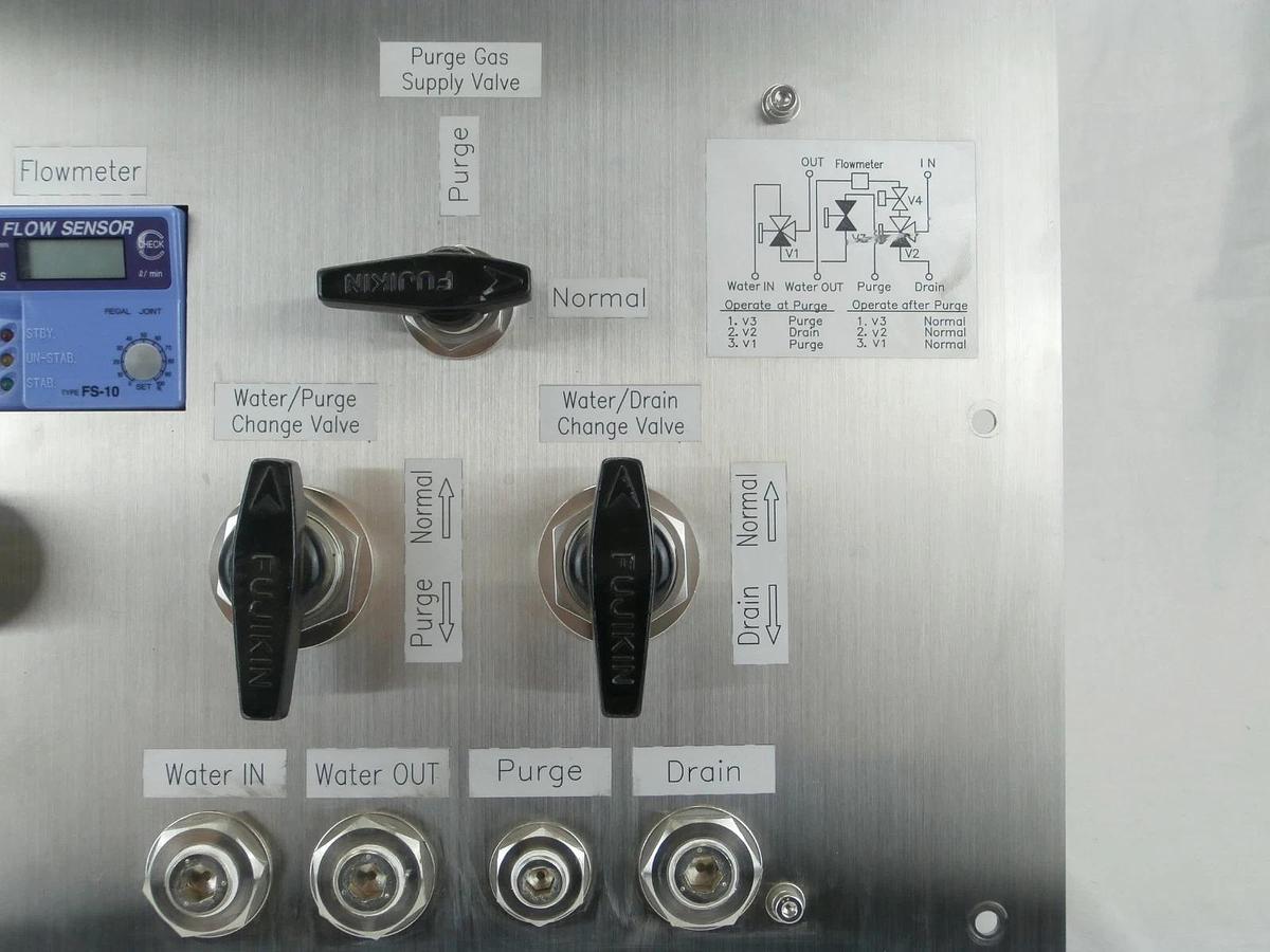 Used Hitachi UHF-121 EC2 RF Power Supply Cooling Water Control Panel M-712E Working