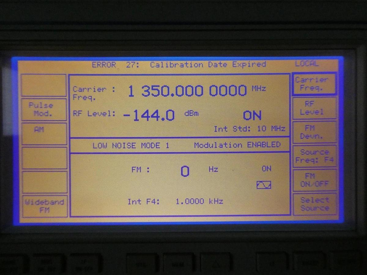 Used IFR 2040 10khz-1.35Ghz Low Noise Signal Generator Opt. 2 9.13 Error 27 Untested