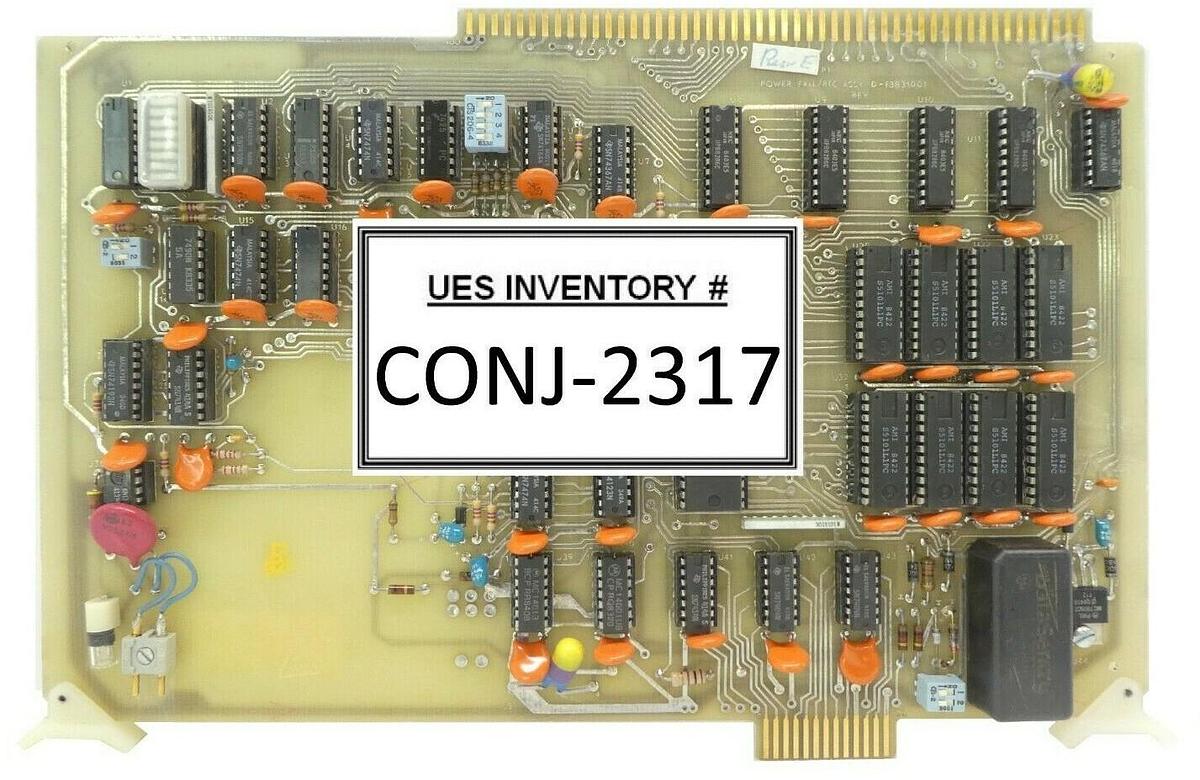 Used Varian Semiconductor VSEA D-F3831001 Power Fail/RTC PCB Card Rev. E Working