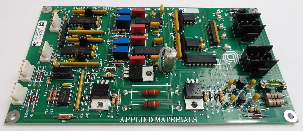 Used AMAT Applied Materials 0100-02016 Analog Sync Detect PCB Assembly Working Surplu