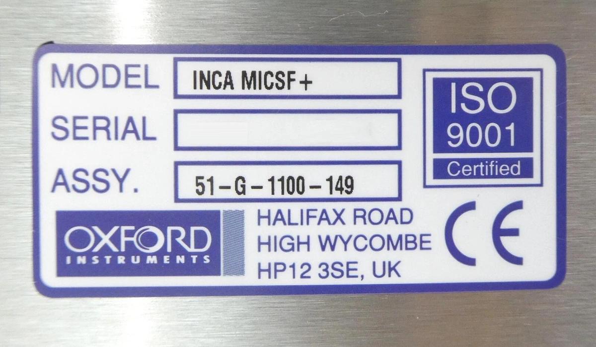 Used Oxford Instruments 51-G-1100-149 INCA MICSF+ Controller Working Spare