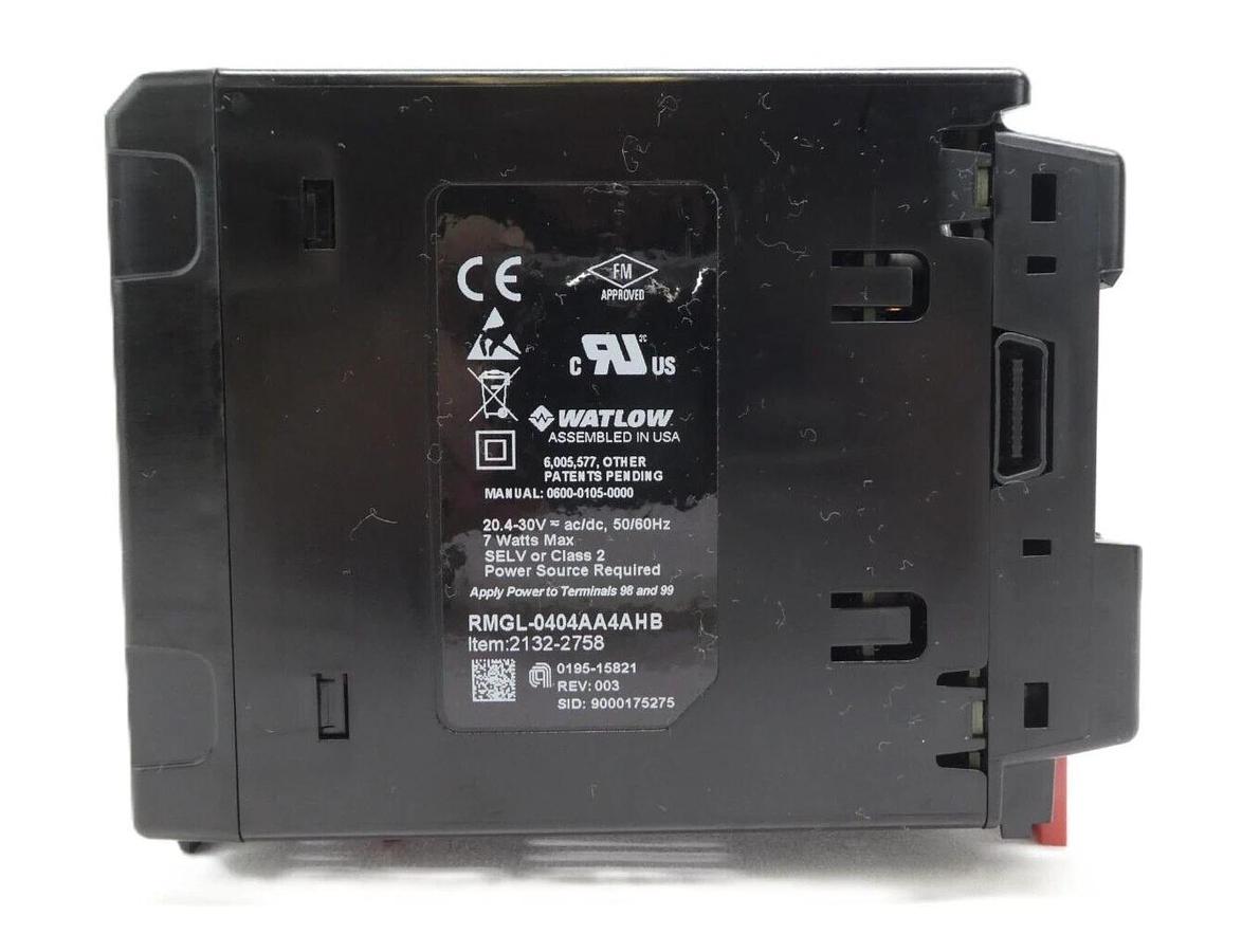 Used Watlow RMGL-0404AA4AHB LVP Temperature Controller 0195-15821 Lot of 2 Working