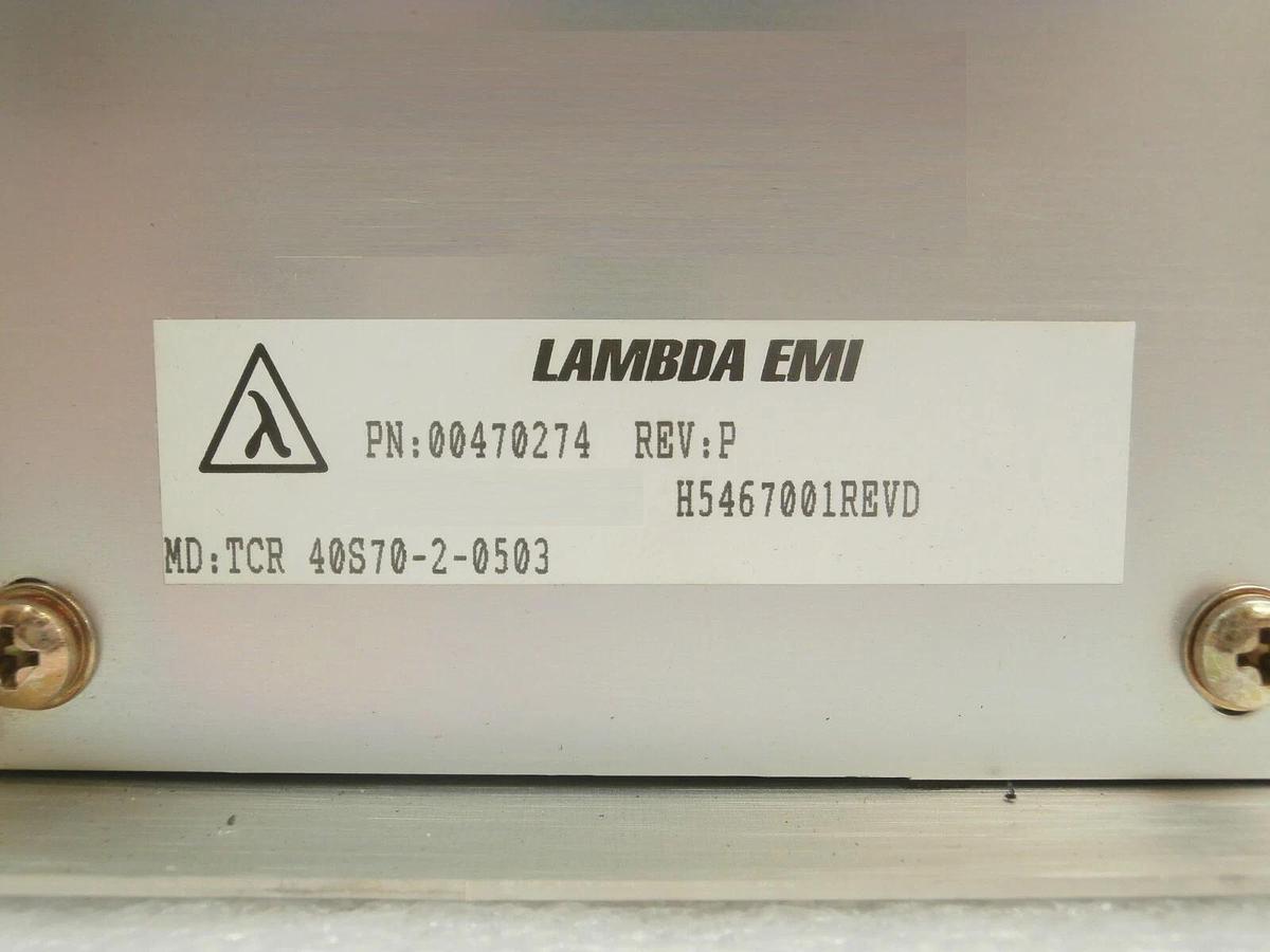 Used Lamda EMI 00470274 TCR Power Supply 40S70-2-0503 Working Surplus