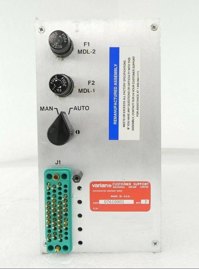 Used Varian Ion Implant Systems 07610001 Ion Source Vacuum System Rev. F Surplus