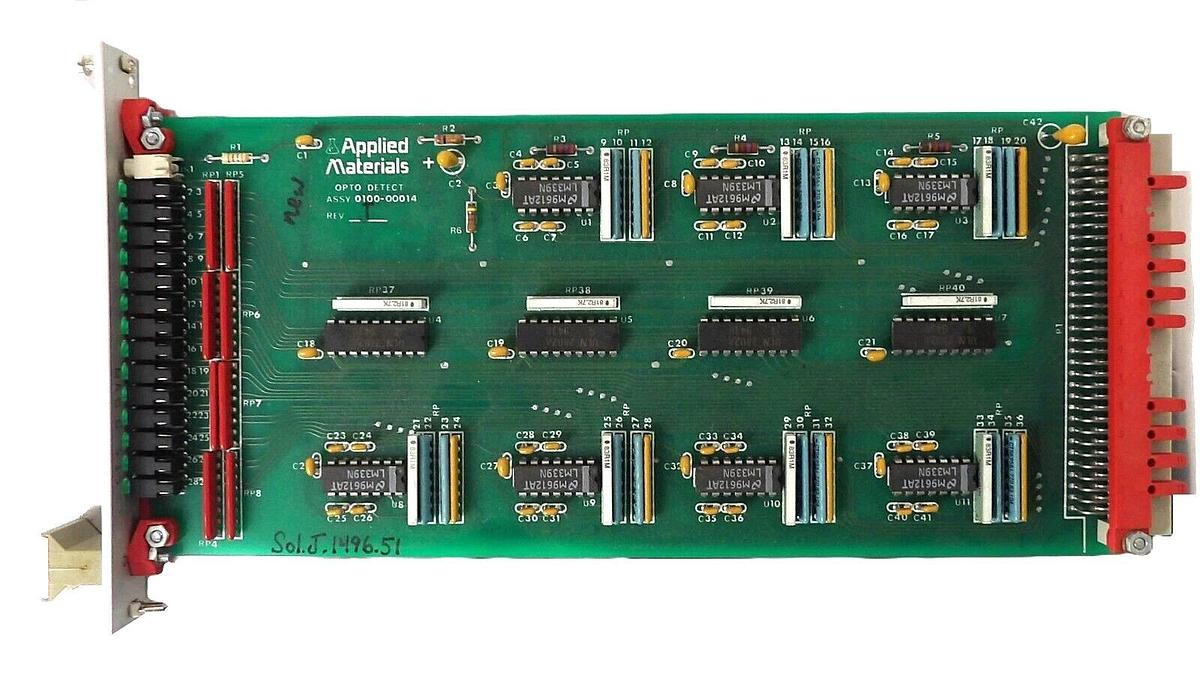 Used AMAT Applied Materials 0100-00014 Opto Detect PCB Working Surplus