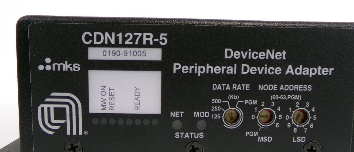 MKS Instruments CDN127R-5 DeviceNet Peripheral Adaptor Lot of 4 New