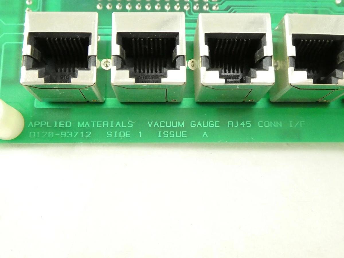 Used AMAT Applied Materials 0100-91104 Vacuum Gauge RJ45 CONN I/F PCB Working Surplus